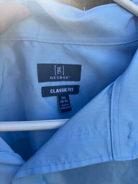 George Light Blue Classic Fit Button-Up Shirt